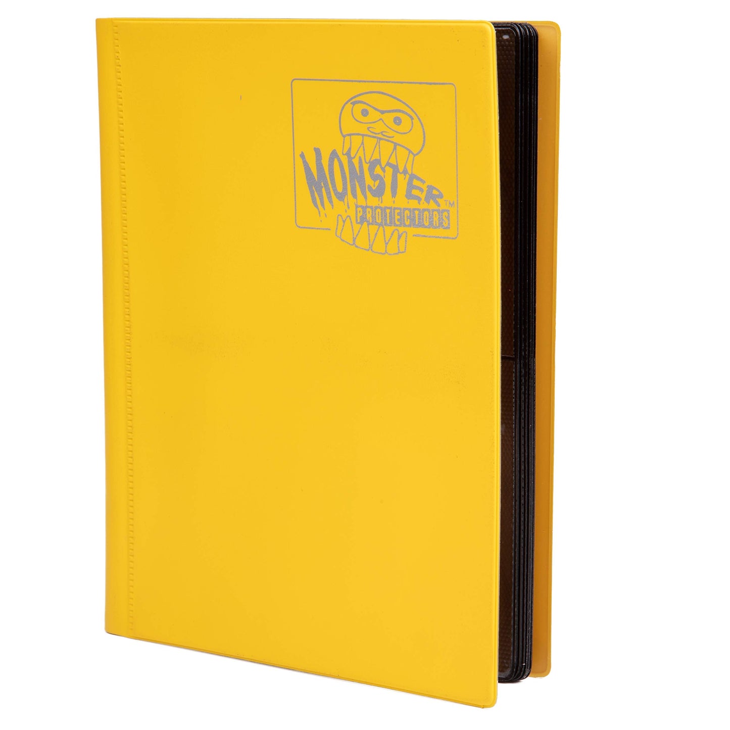 Monster Binder - 4 Pocket Trading Card Album - Matte Yellow (Anti-Theft Pockets Hold 160+ Yugioh, Pokemon, Magic The Gathering C