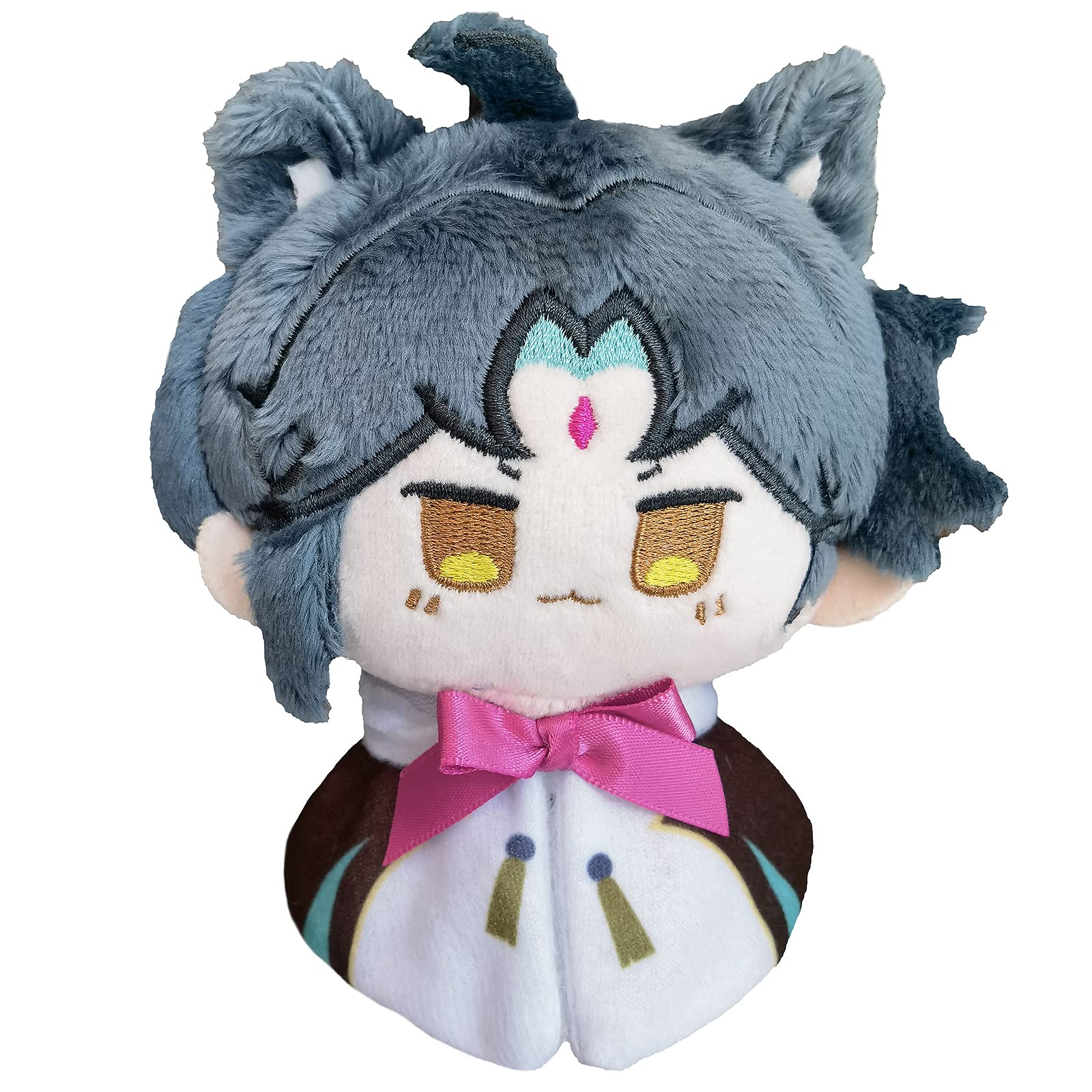 Genshin Impact Plush Toys Venti Zhongli Kazuha Xiao Plush Toy, Keychain Anime Figure Soft Stuffed Gift For Game Fans(Xiao)