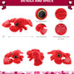 Dollibu I Love You Valentine Plush Big Eye Red Lobster - Cute Stuffed Animal With Red Heart And Name Personalization Gift For Valentines Day, Birthday, Anniversary, Romantic Date - 6 Inches