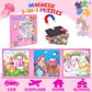 Lovestown Magnetic Puzzles For Toddlers, 48Pcs Fairytale Travel Puzzle Book, 3 In 1 Educational Learning Magnets For Kids, Ideal Road Trip Activities Toys For Boys And Girls
