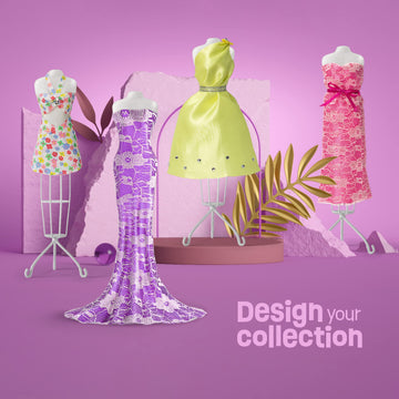 Pretty Me Fashion Design Studio - Sewing Kit for Kids - Designer Dress Girls Arts Crafts Kits Ages 8, 9, 10, 11, 12 Age - Sketch