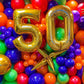 40 Inch Gold 50 Number Balloons Giant Jumbo Huge 50 Foil Mylar Helium Number Digital Balloons Gold Birthday Mylar Digital Balloo