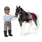 Lori – Mini Boy Doll & Toy Horse – 6-Inch Doll & Black Pinto Horse – Set With Clothes, Animal & Accessories – Playset For Kids – 3 Years + – Landon & Luna