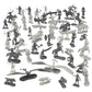 Fantasy Creatures Mini Rpg Action Figures- 56 Monster Miniatures W 12 Difft Sculpts- Large Direwolfs Cyclops Dragons Phoenix & More- 1/32Nd Scale, Fully Dungeon Paintable- Compatible W Dnd Pathfinder