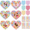Lonfliness 36 Set Valentines Day Craft Kits Conversation Heart DIY Picture Frame Craft Valentines Photo Frame Heart Sticker Art