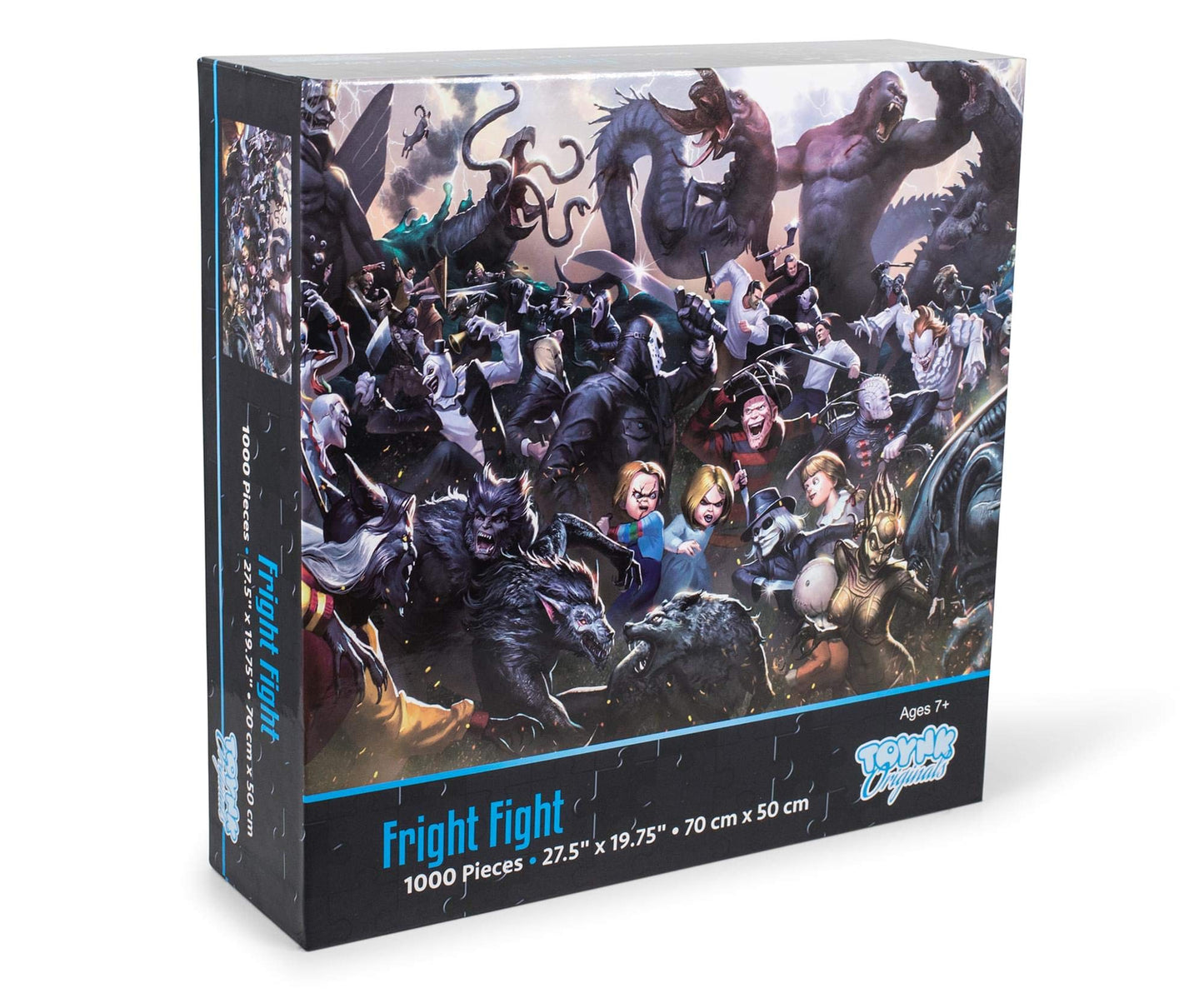 Fright Fight Horror Movie Villain Inspired 1000 Piece Jigsaw Puzzle For Adults | Challenging Interactive Brain Teaser For Family Game Night | 28 X 20 Inches