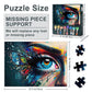 Butterfly Eyes Puzzles, Koi Eye Puzzles For Adults 1000 Pieces, Abstract Art Eye Puzzle, Glass Eye 1000 Piece Jigsaw Puzzle With
