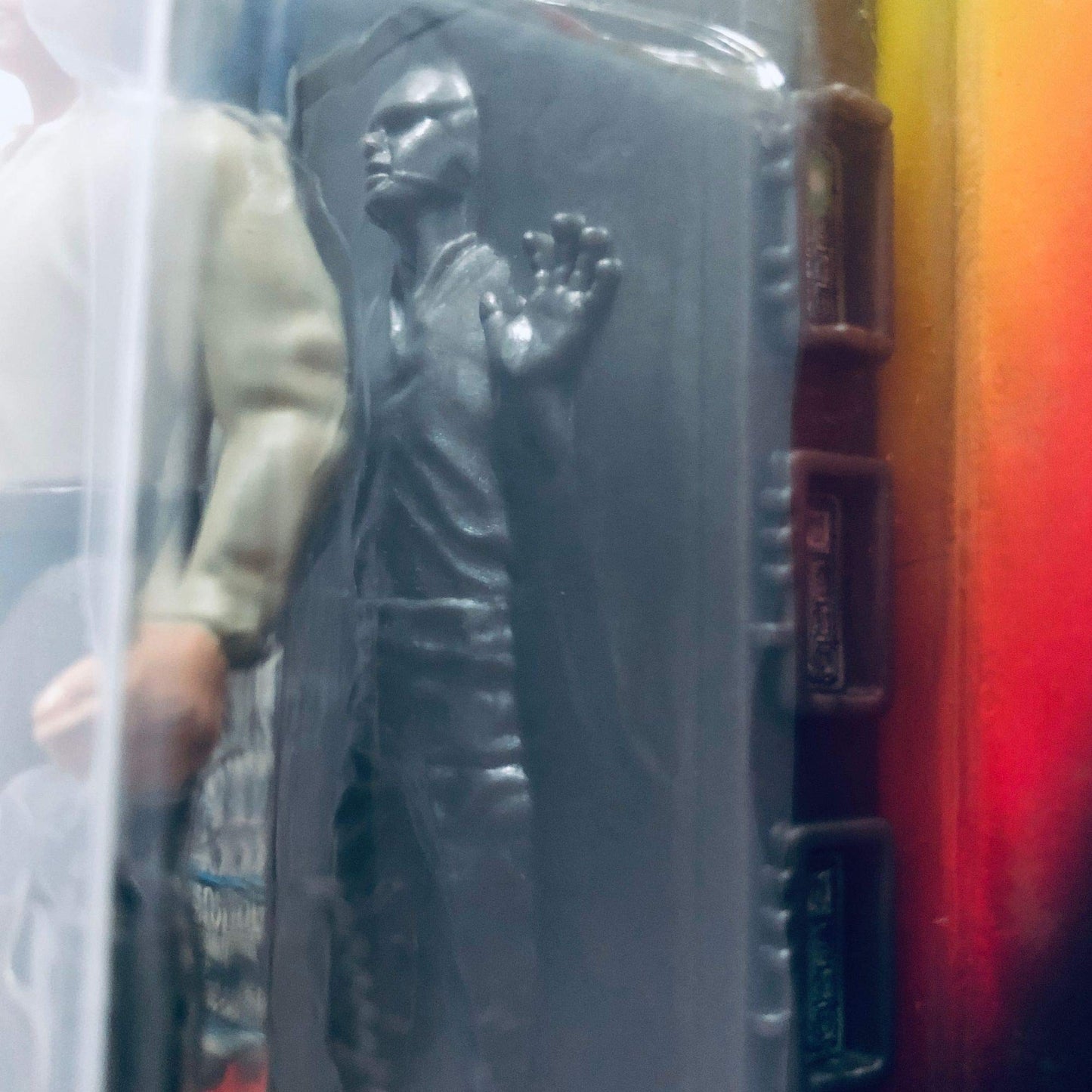 Star Wars, Power Of The Force Red Card, Han Solo In Carbonite Action Figure, 3.75 Inches