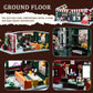City Coffee House Mini Building Set - Three-Level Cafe Modern House Set - Ages 8+ Boys & Girls