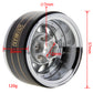 MEUS RACING 1.9'' Beadlock Wheels Rims, 120.5g Brass & Aluminum Deep-Dish Wheels for 1/10 RC Crawler SCX10 TRX4 VS4-10 Gen8 (D-T