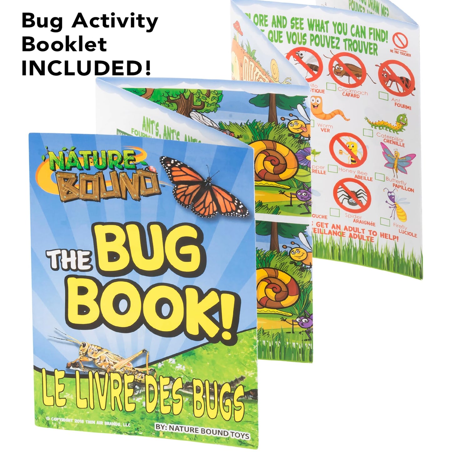 Nature Bound Critter Cage Bug Catcher and Habitat Kit | Insect Netting and Activity Booklet | STEM Educational Toys for Kids | Indoor and Outdoor Use | 8.5 x 5.75 x 8 | Green
