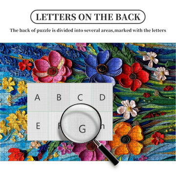 1000 Piece Jigsaw Puzzle for mature-themeds - 3D Paper Quilling Wildflowers Art  Vibrant Colorful Floral Puzzles  Challenging Brain Game  enhanced Eco-Friendly Gift for Women Men