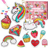 TOY Life Diamond Art Kits for Kids with Keychains, Unicorn Diamond Painting Kits for Kids, Gem Art Diamond Dots for Girls Age 8-