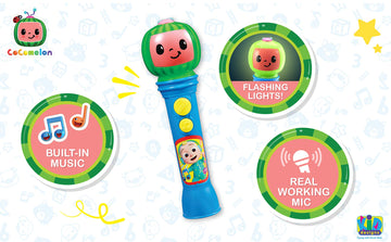 Cocomelon Toy Microphone For Kids, Musical Toy For Toddlers With Built-In Cocomelon Songs, Kids Microphone Designed For Fans Of Cocomelon Toys And Gifts