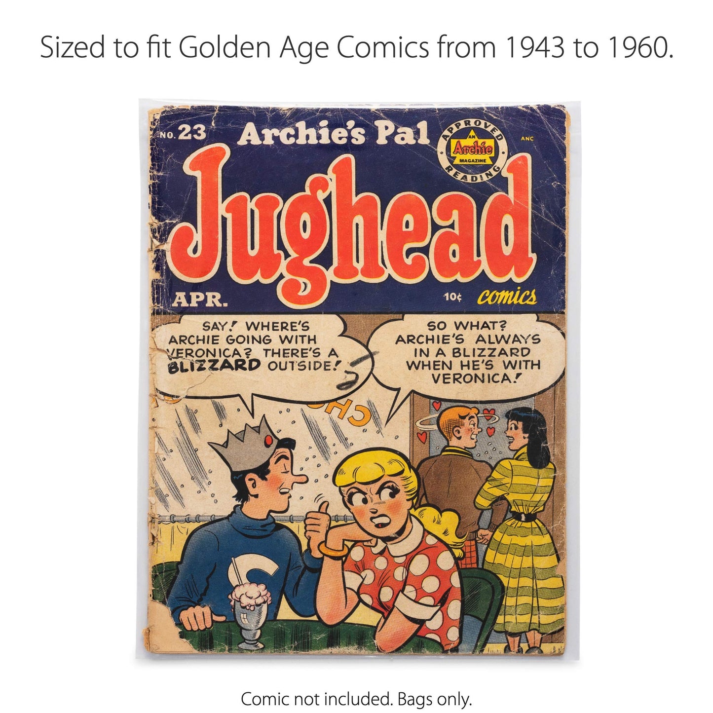 Titanshield Golden Age Re-Sealable Comic Book Bags (150 Count)