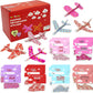 4Es Novelty 36 Pack Valentines Day Foam Airplanes Gliders with Valentines Cards for Kids Boys Girls, Individually Wrapped, Clas