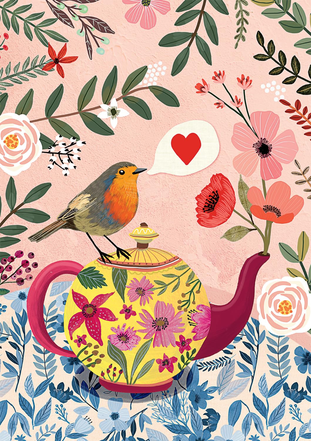 Buffalo Games - Mia Charro - Love, Bird - 500 Piece Jigsaw Puzzle For Adults -Challenging Puzzle Perfect For Game Nights - Finished Size Is 21.25 X 15.00