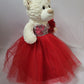 KINNEX COLLECTIONS SINCE 1997 20 Teddy Bear with Elegant Dress (Centerpiece) ~ B16631N-14 (Red)