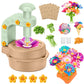 Fabric Flower Bouquets Toys,DIY Craft Kits for Kids,Arts and Crafts Toy for 3+ Year Old Girls,Flowers Market Toy,Build Your Flow