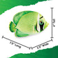 Real Planet Sea Life Plush - Soft Stuffed Animal Gift For Kids All Ages, Sea Ocean Fishing Plushie, Christmas Birthday Gifts (Green Butterfly Fish, 13') (7.5' Long)