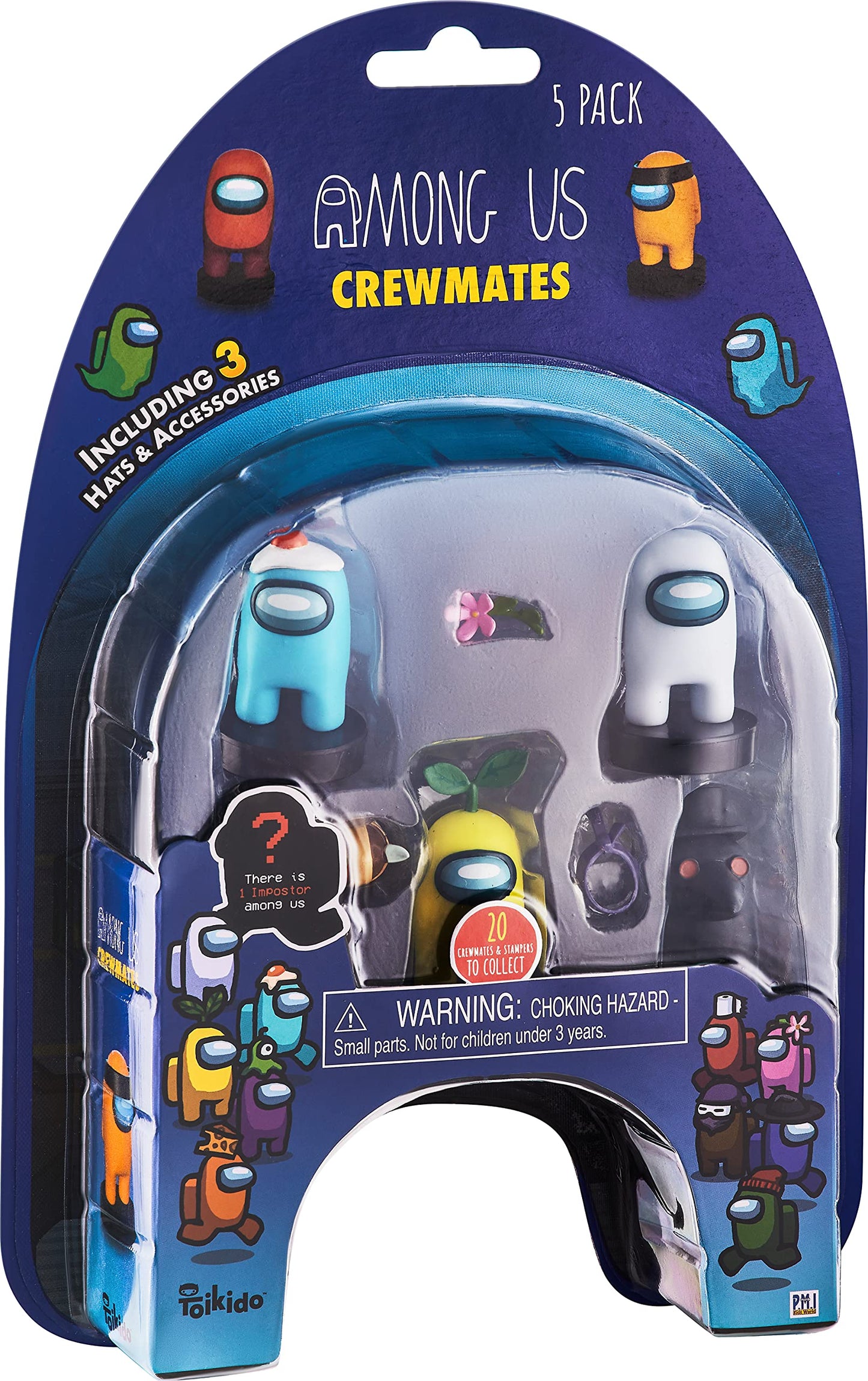 Among Us Stamps for Kids | 5 Among Us Stampers in 1 Pack + 3 Accessories | Among Us Party Favors and Playable Collectibles | Amo