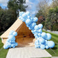 200 Pieces Light Blue Balloons Pastel Blue Balloons Arch Kit Baby Blue Balloons Different Sizes Macaron Blue Balloons Garland Fo