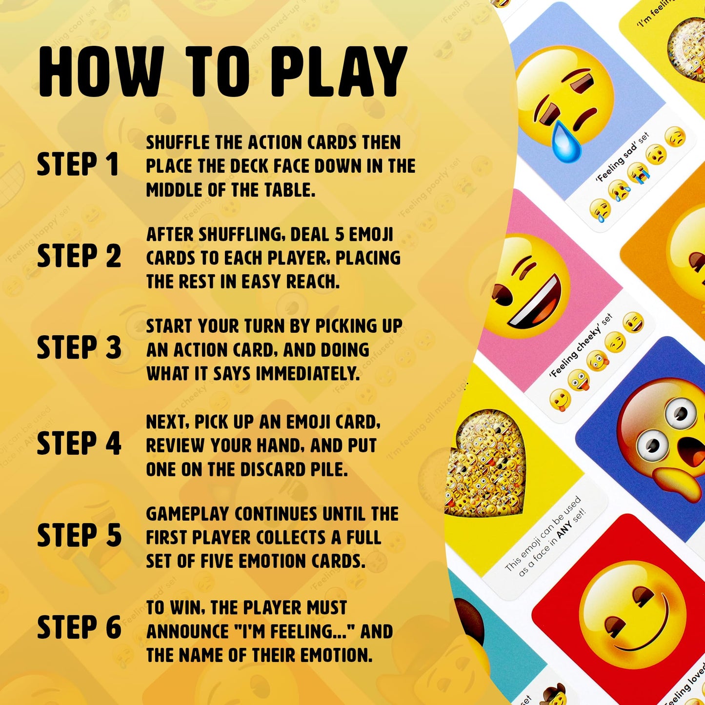 Ginger Fox Official Emoji Card Game For The Family - Collect All The Emoji Cards In This Hilarious Party Game