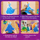Skillmatics Poke-in Art - Disney Princesses, Mess-Free Fun for Kids, DIY Wood Craft Kits, Creative Activity, Gifts for Girls Age
