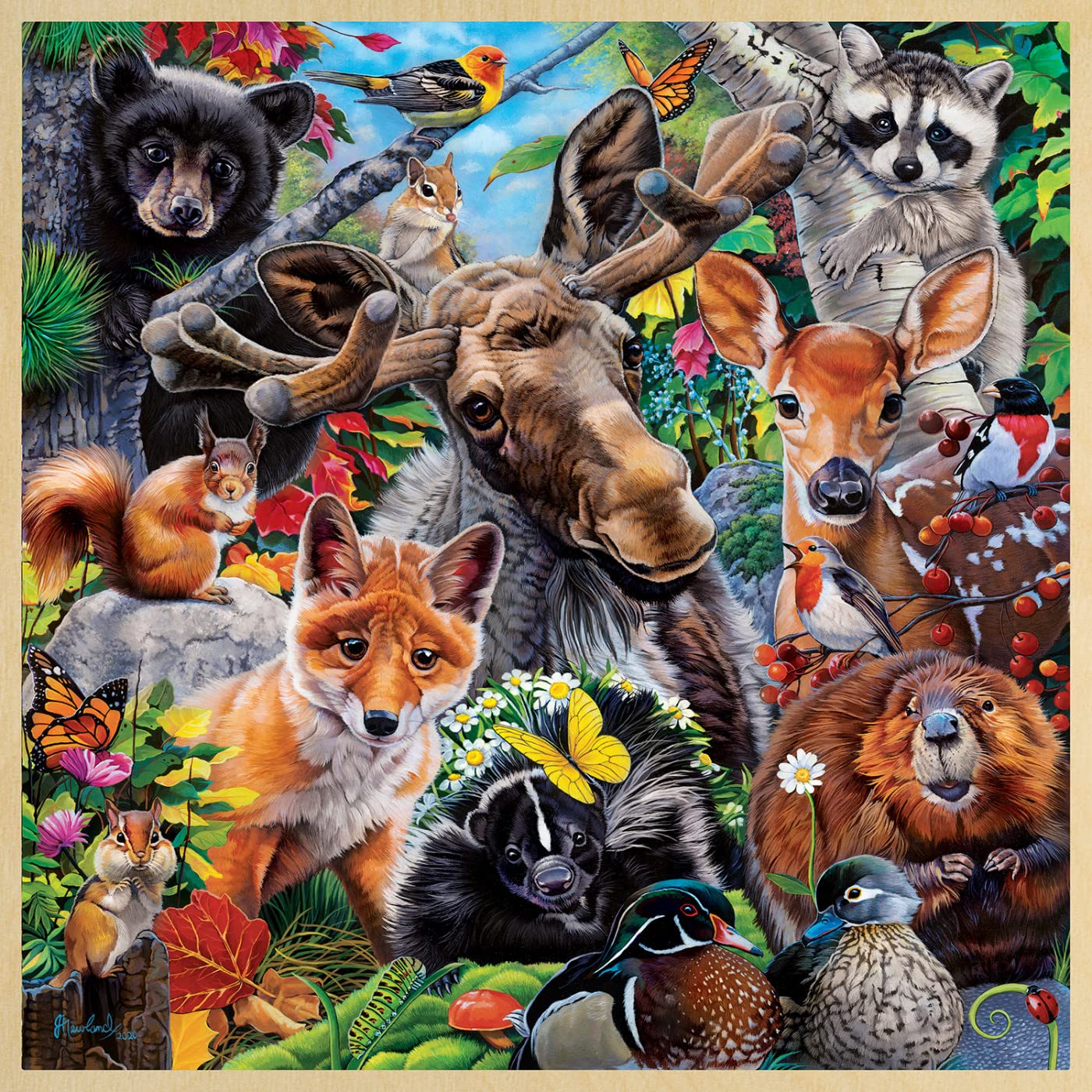 Woodland Friends Wood Puzzle 48  Pc