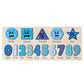 Zuzu Puzzle Wooden Puzzle for Toddlers, Boy and Girl, Personalized Montessori Toy Puzzle, 12 Month Toy, Gifts for 0 1 2 3 Years 