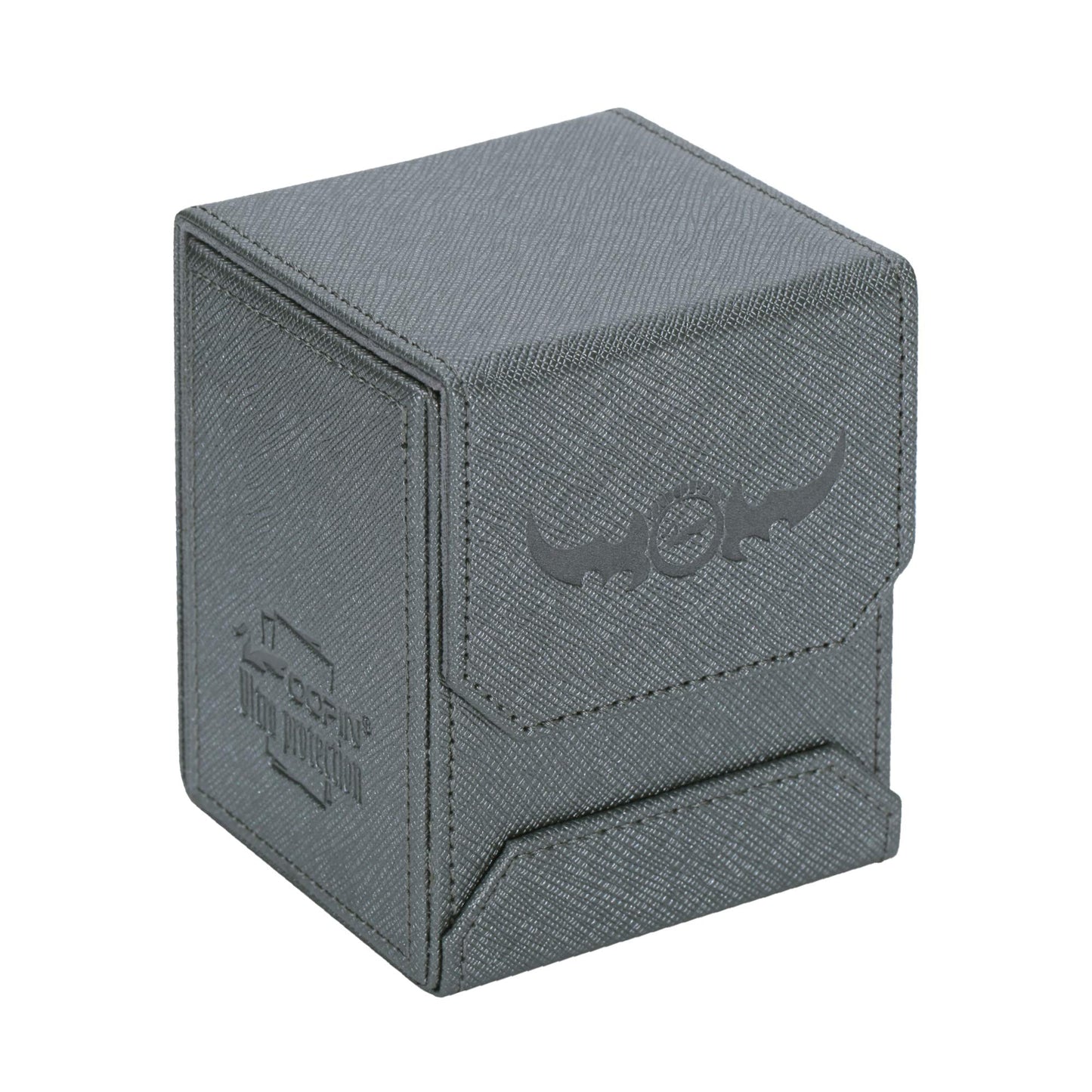 Zoopin Leather Deck Box-Metallic Gray For Collectible Cards-Mtg,Yugioh,Pokeman,Tes Legacy,Munchkins Ccg Decks And Also Small Tok