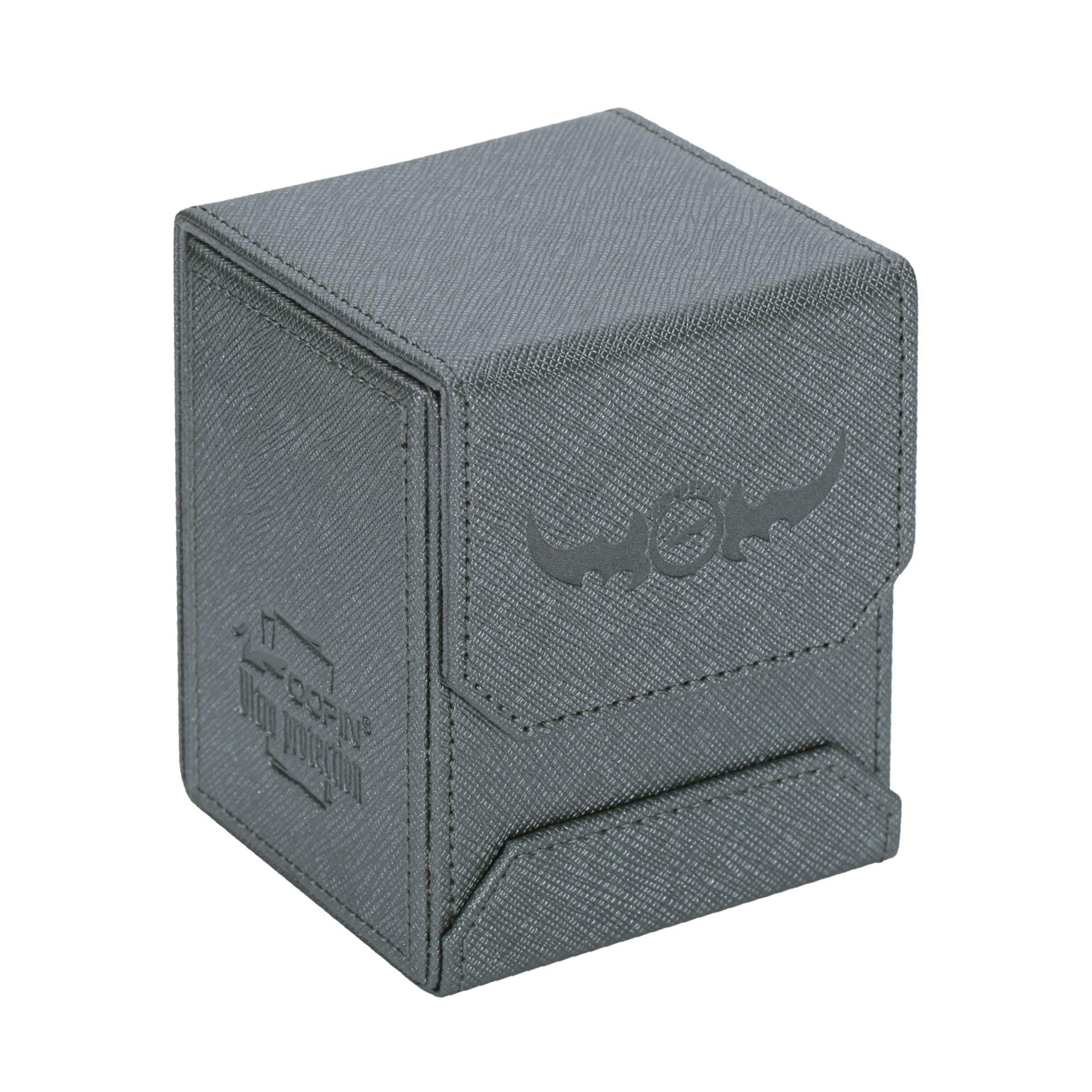 Zoopin Leather Deck Box-Metallic Gray For Collectible Cards-Mtg,Yugioh,Pokeman,Tes Legacy,Munchkins Ccg Decks And Also Small Tok