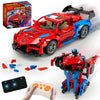 RC Car Building Kit 2in1 Remote Control Racing Car(694PCS) STEM Building Blocks Toy, Engineering Construction Set, Compatible 
