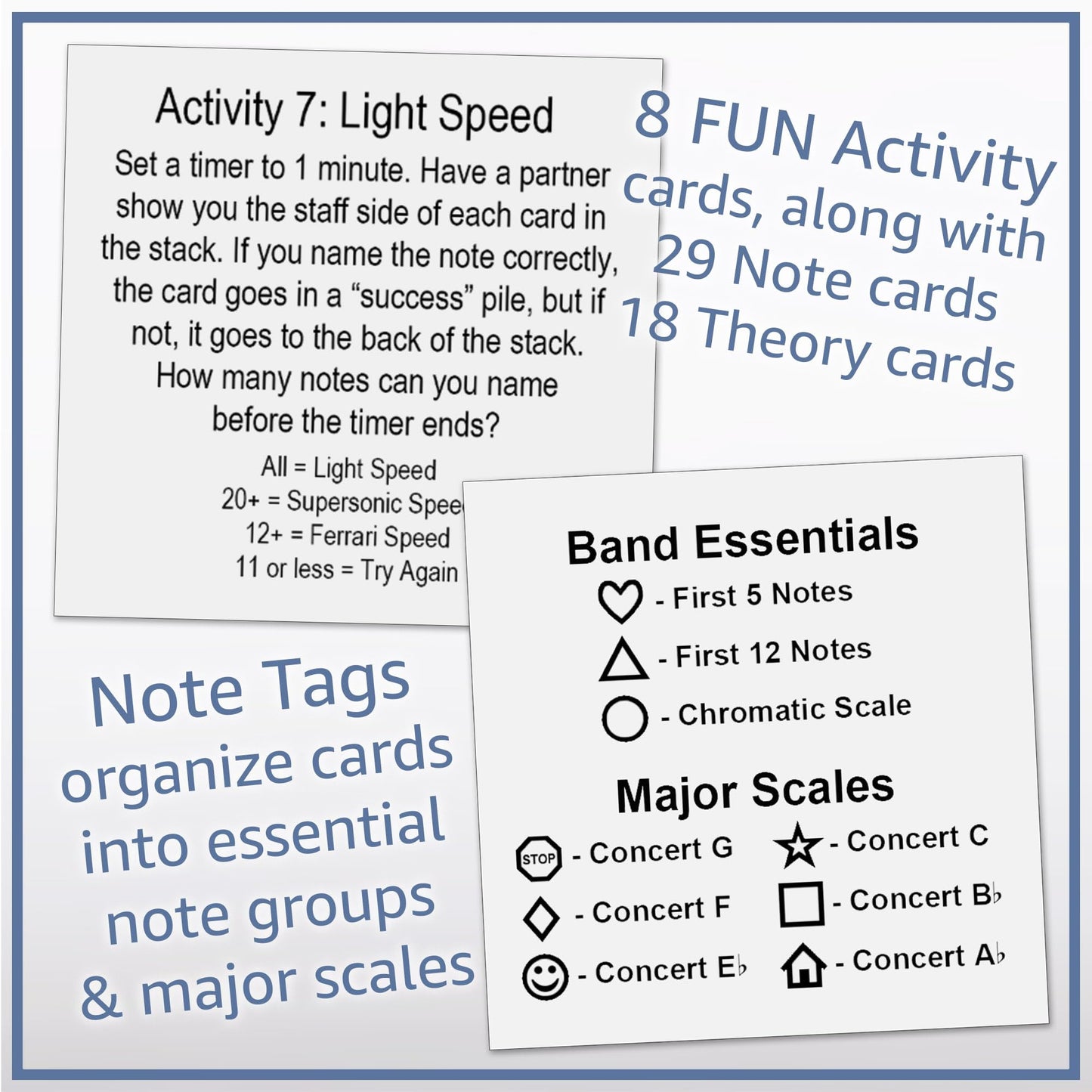 Stepwise Publications Music Flash Cards: Learning Games With Notes, Instrument Fingerings, & Music Theory (Viola)