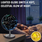 USA Toyz Illuminated World Globe with Stand - 3in1 STEM Globes for Adults and Kids, Constellation Map, Built-In LED Night Light