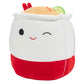 Squishmallows 10-Inch Daley the Ramen Noodles Plush Toy - Soft & Squishy Food Stuffed Animal - Red, Model SQCR04648