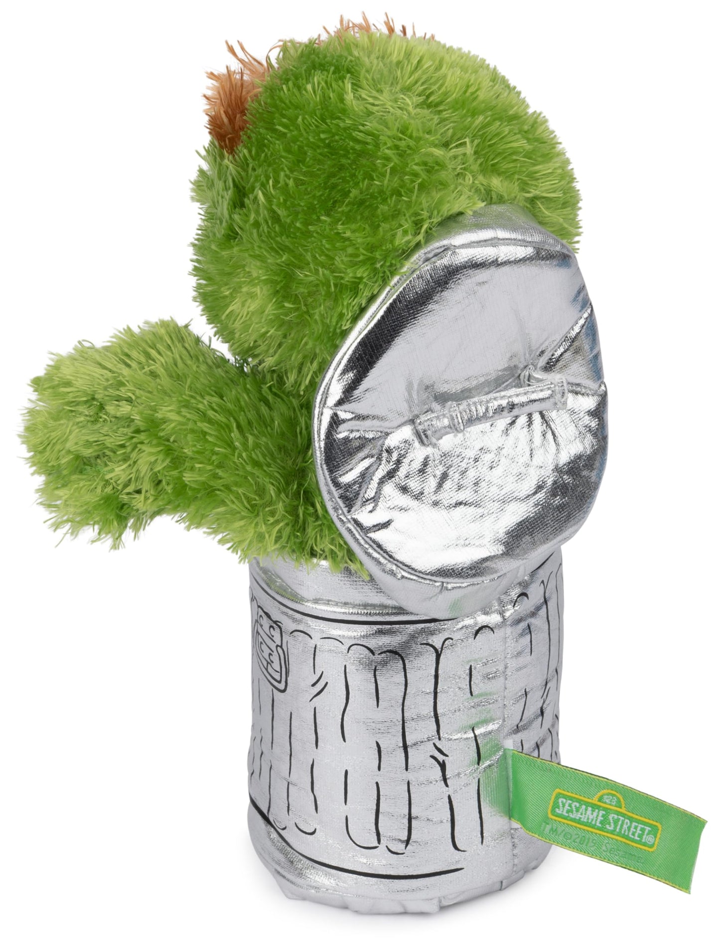 GUND Oscar the Grouch Plush Toy, 10” Green/Silver, Premium Polyester, Ages 1+, Model URT08531-6047468
