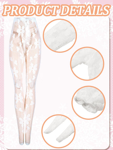 Sotiff 10 Pairs Doll Lace Stockings Handmade Long Sock Christmas Doll Accessories Legging For Diy Clothes Toy(Mesh Style)