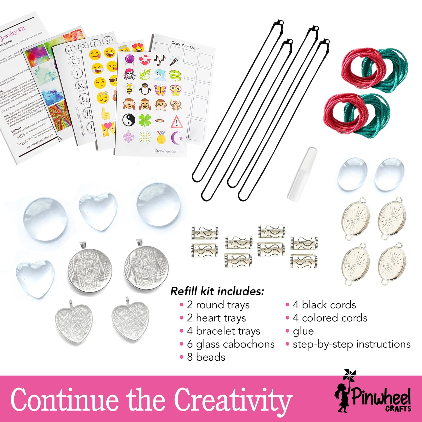 Pinwheel Crafts Pendant Jewelry Refill Kit