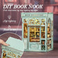 Fsolis Book Nook Kit - DIY Miniature House Kit 3D Puzzles for mature-themeds Beginners Tiny House Mini Booknook Craft Bookshelf Decor  281 Wooden Pieces  Gifts for Women Teenagers Book Lovers (Muse Bookstore)