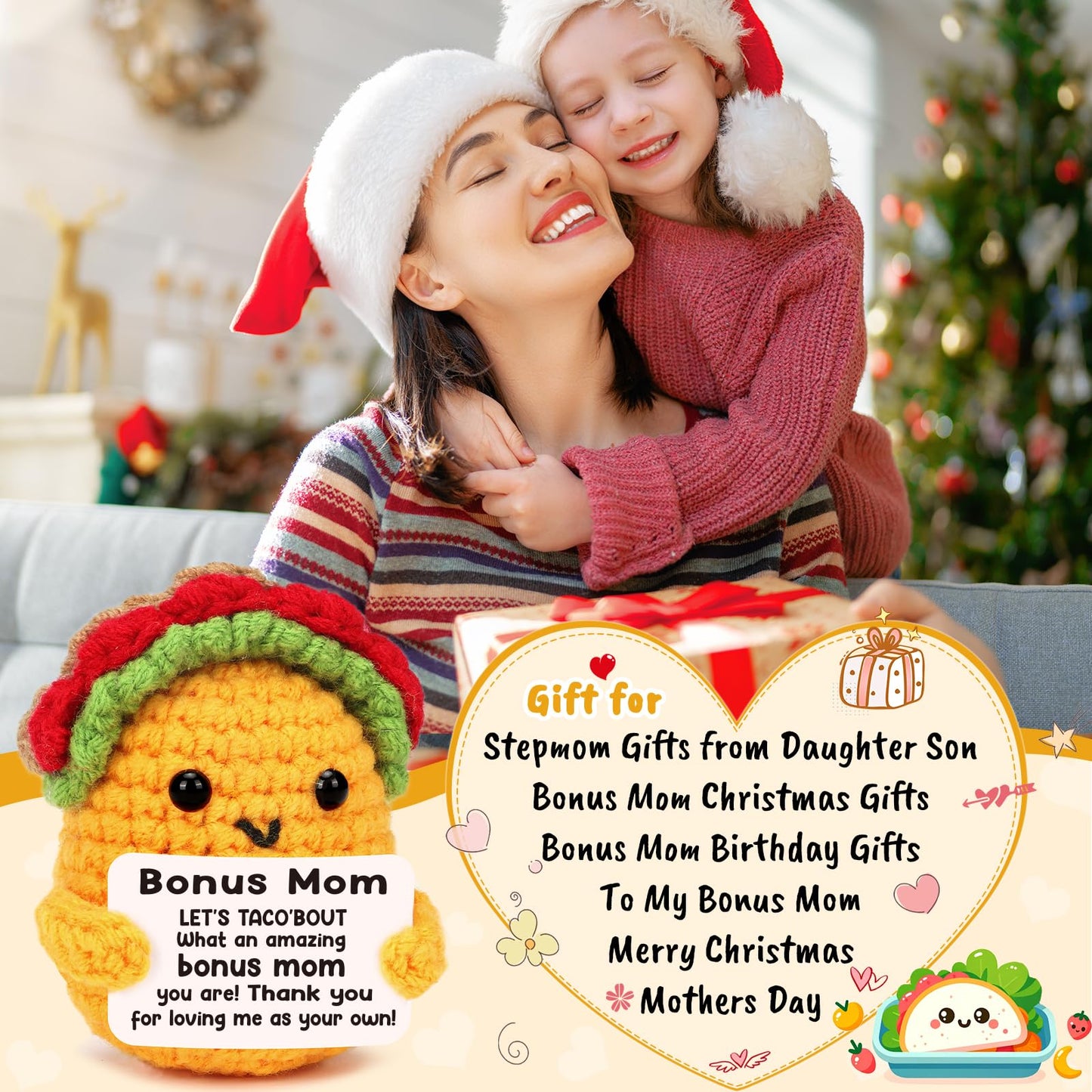 Birthday Gifts for Stepmom Bonus Mom Christmas Funny Gift from Daughter, Mothers Day Stepmom Birthday Gifts Ideas from Son - Han