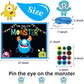 Happy Storm Halloween Party Games For Kids, Pin The Eye On The Monster, Halloween Party Activities Favors Crafts Birthday Party Games For Children Boys Girls, Monster Party Carnival Games Indoor