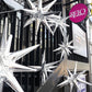 Partywoo Silver Star Balloons, 2 Pcs 42 Inch Large 14-Pointed Starburst Balloons, One-Piece Star Explosion Balloons With Ribbon, Point Star Foil Balloons, Mylar Balloons For Birthday Party Decorations