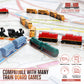 The Little Plastic Train Co. Sunset Deluxe Board Game Train Set - Red Miniatures for Ticket to Ride, Model LPX 1005