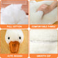Heionia Goose Stuffed Animal Toy Cute Giant White Goose Stuffed Animal Duck Plush Super Soft Hugging Duck Plushie(19.7Inch/50Cm)