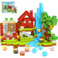 Orzbb Magnetic Blocks Kids Games Building Toys For 3 4 5 6 7 8 9 10 11 12 Year Old Boys Girls, Magnetic Tiles Cubes Stem Sensory