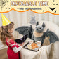 Tezituor Goth Bat Stuffed Animals Set - 32" Gray Plush Toy with 3 Cute Babies, Perfect for Halloween & Christmas Gifts