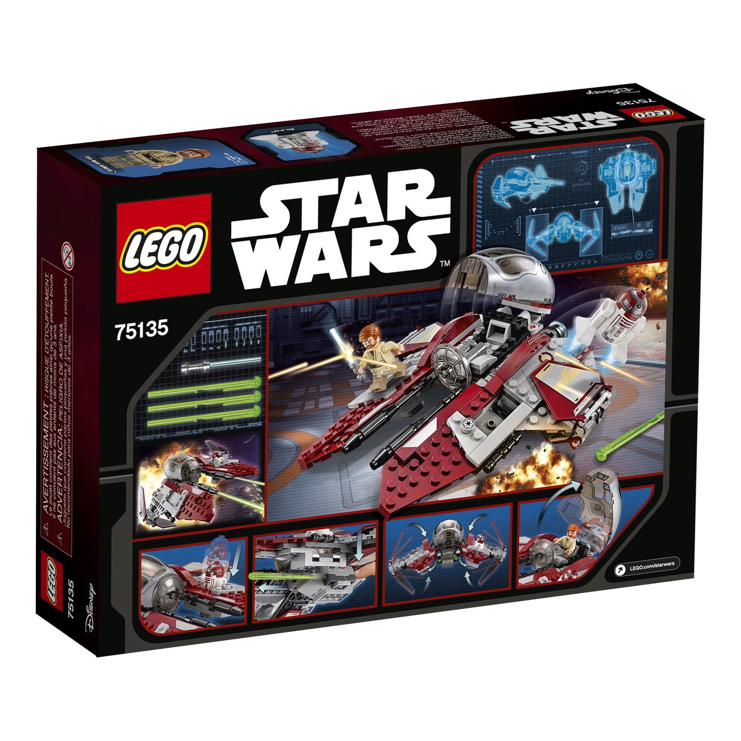 Lego Star Wars Obi-Wan'S Jedi Interceptor 75135 Building Kit (215 Piece)