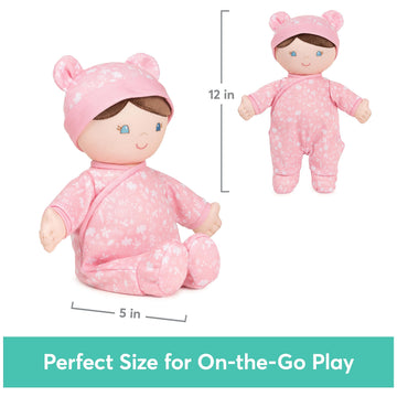 Gund Baby Sustainable Baby Doll, Plush Doll Made From Recycled Materials, For Babies And Newborns, Pink, 12