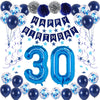 Naninuneno 30Th Blue Birthday Party Decorations For Boy Girl Men Women, Happy 30 Birthday Balloons Supplies With Happy Birthday